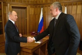 Встреча В. Путина с С. Аксёновым в Крыму